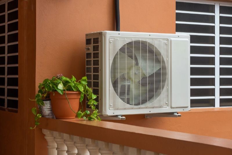 Image of a heat pump. Air Conditioners Versus Heat Pumps.